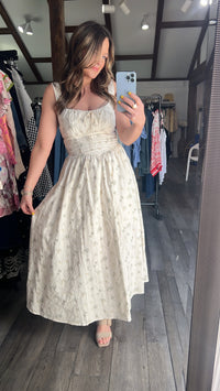 Cream Garden Whispers Dress