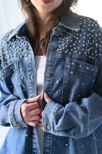 Dolly Denim Rhinestone Jacket