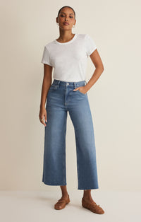 Nova Crop High Rise Wide Leg Jean- FRESCA