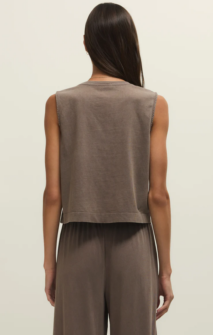 Sloane Jersey Muscle Tank Perfectly Taupe