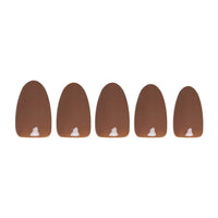 Chocolate Brown Press-On Nails | Fall Solids | Short Oval