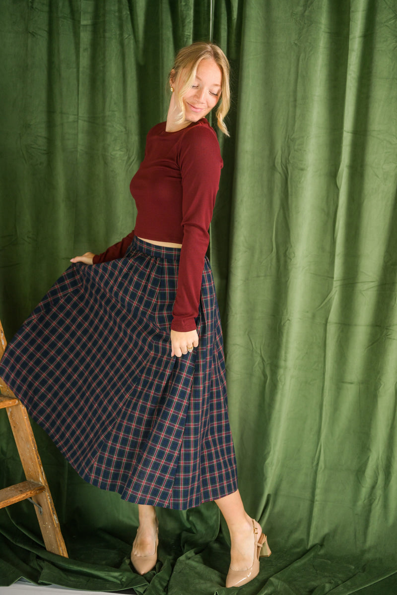 Plaid to Meet You Skirt