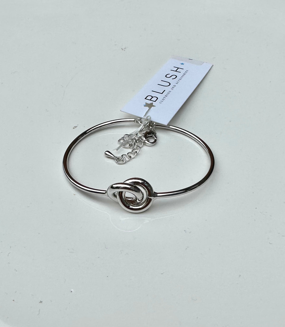 Knotted Bracelet Rhodium