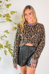 Blue Eyed Leopard Sweater
