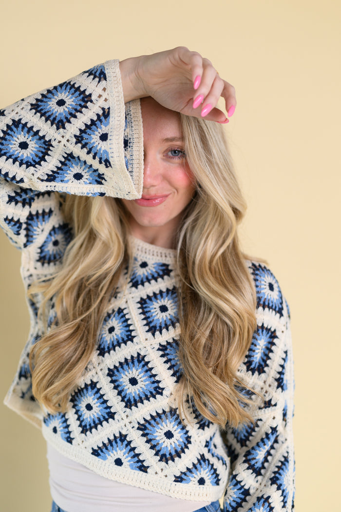 Diamond Crochet Summer Sweater