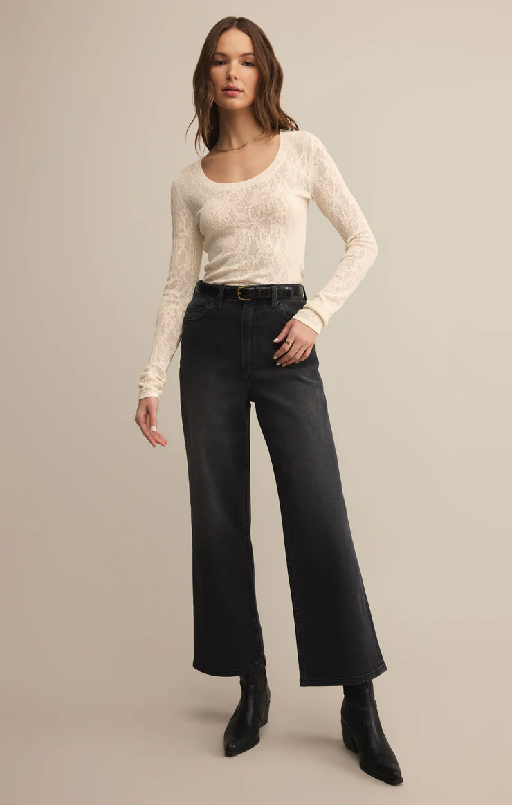 Tibi Scoop Mesh Sweater Crystal