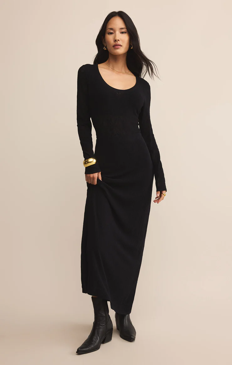 Tibi Scoop Mesh Sweater Black