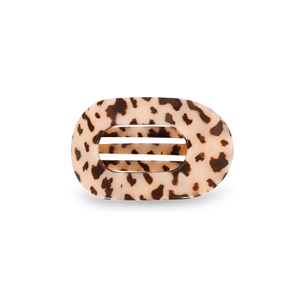 Blonde Tortoise Small Flat Round Hair Clip