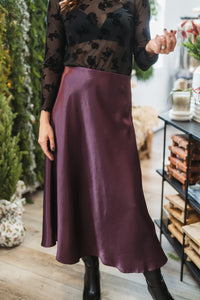 Dark Purple Shining Skirt