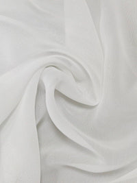 White Sheer Cape Flutter Blouse