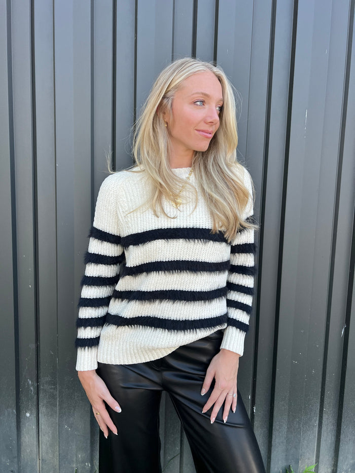 Serena Stripe Knit Sweater