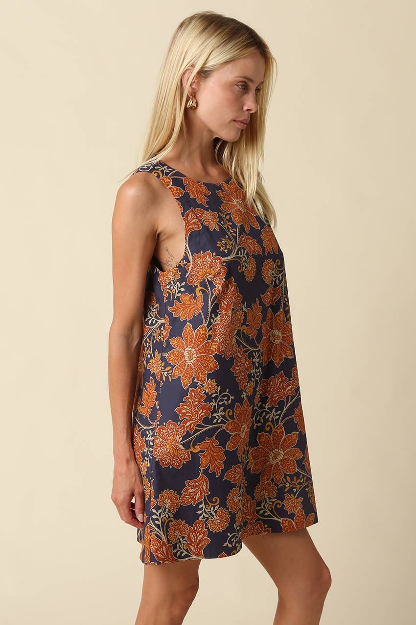 Sophia Floral Shift Mini Dress