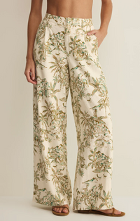 Overlook Tiki Tide Linen Pant Island Coconut