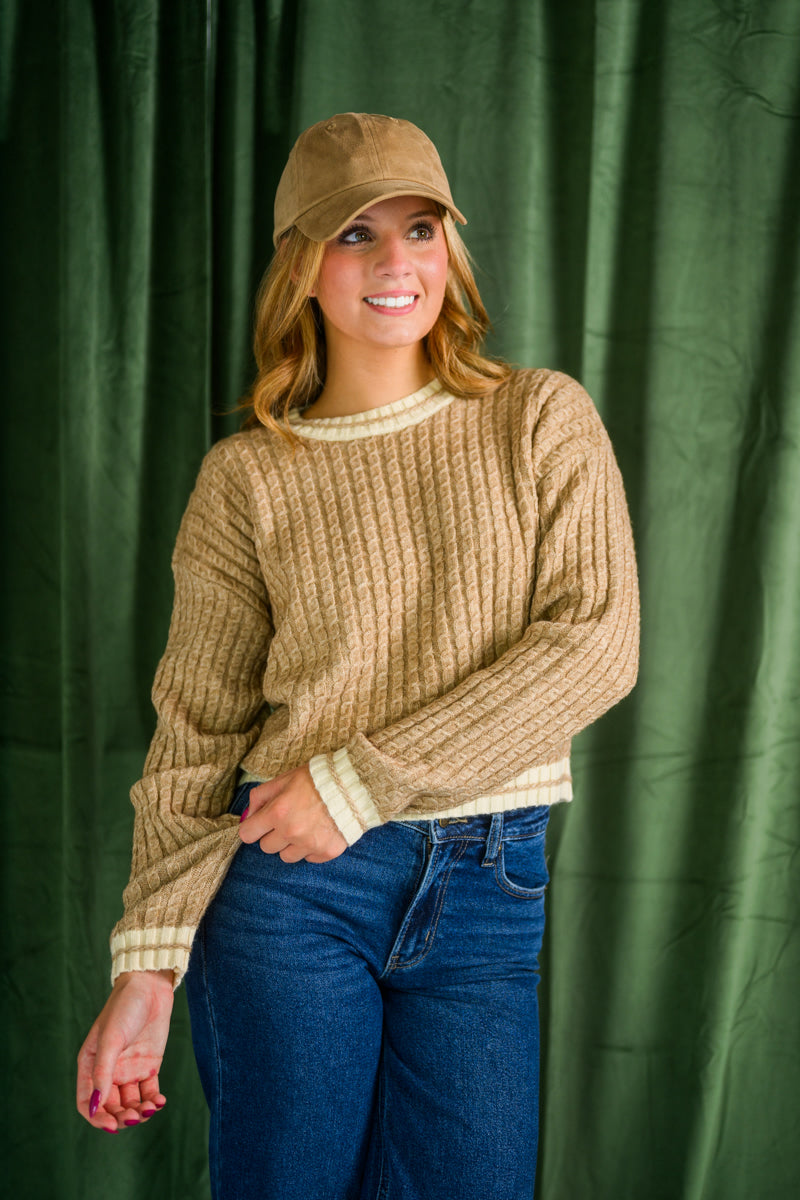 Cream Delight Cable Knit Sweater