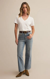 Weekdays V-Neck Tee White