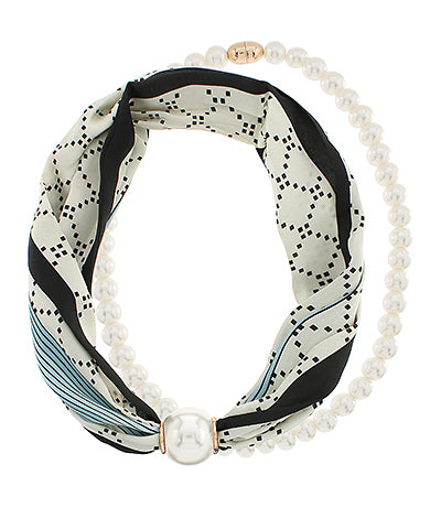 Double Take Pearl Scarf Chic Blueprints