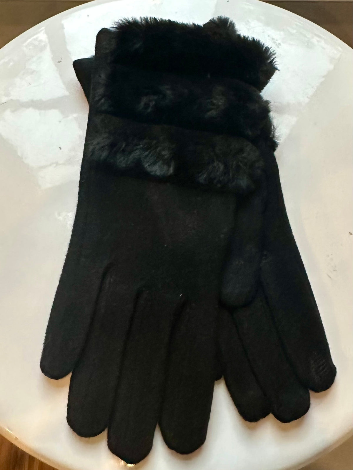 Westin Gloves With Faux Fur Cuff
