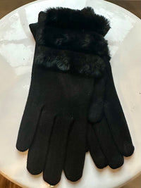 Westin Gloves With Faux Fur Cuff