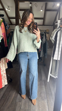 Muted Mint Sweater