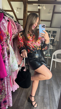 Border Floral Beauty Top