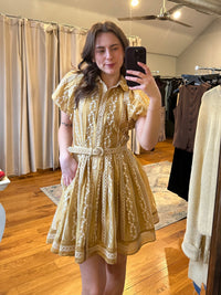 Daisy Dress Vintage Gold