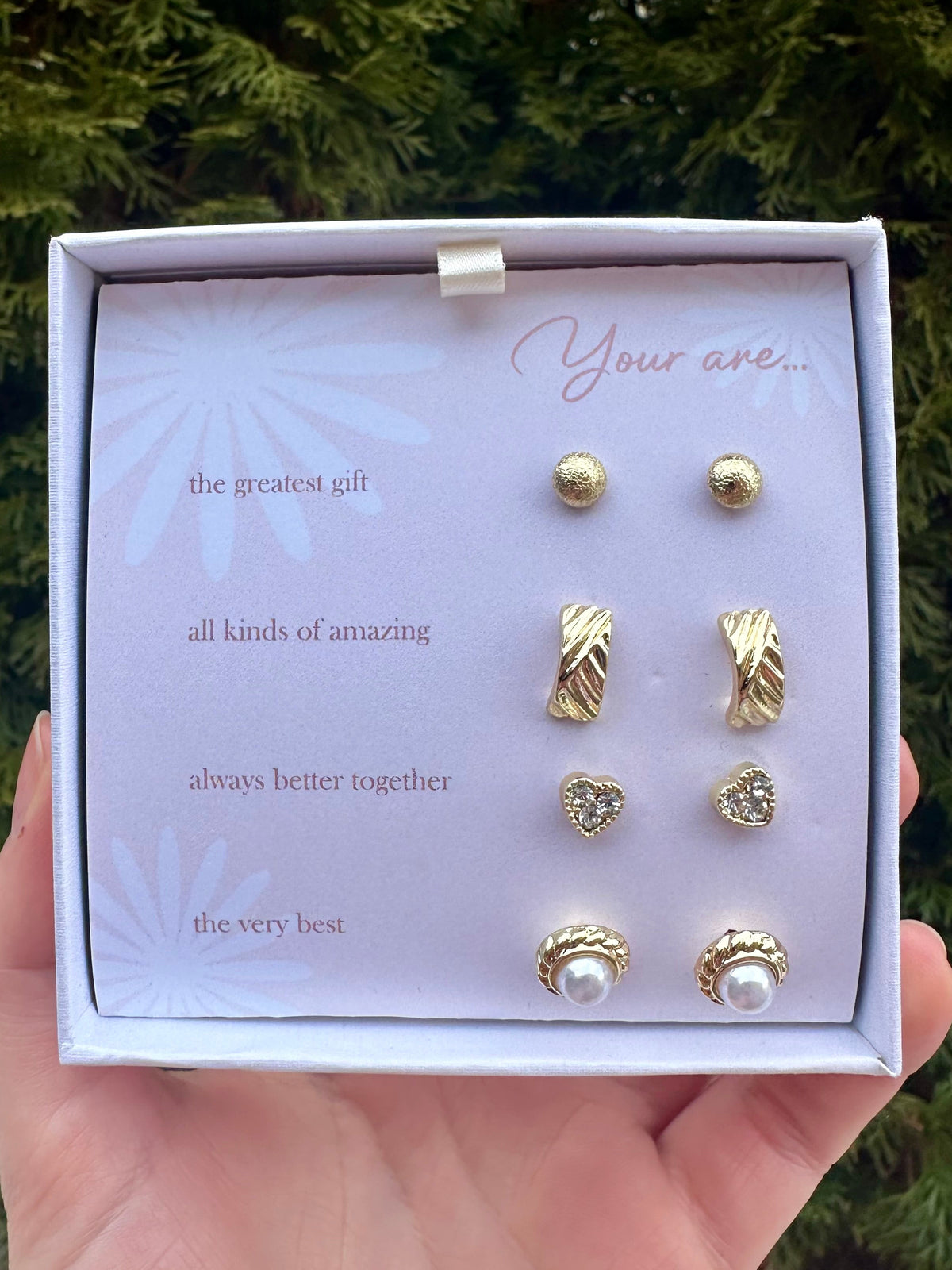 You Are The Greatest Gift Stud Earrings Set