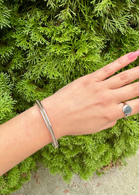 Twist Chain & Metal Cuff Bracelet