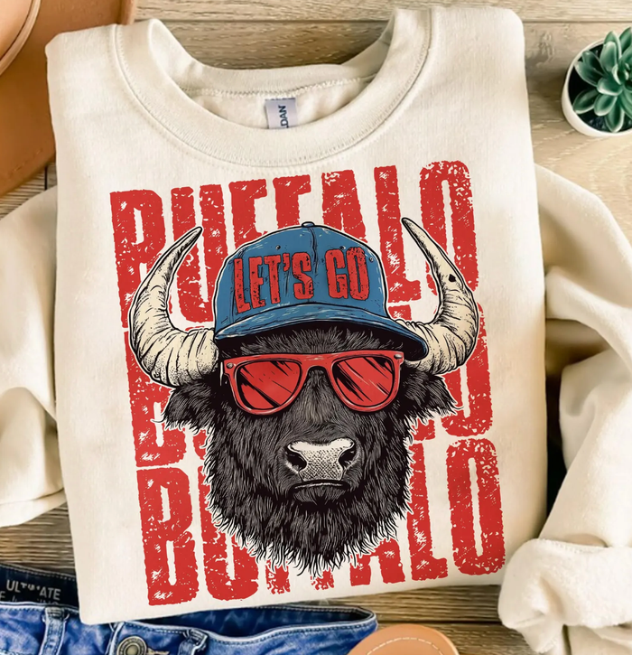 Lets Go Buffalo Crewneck Sweatshirt