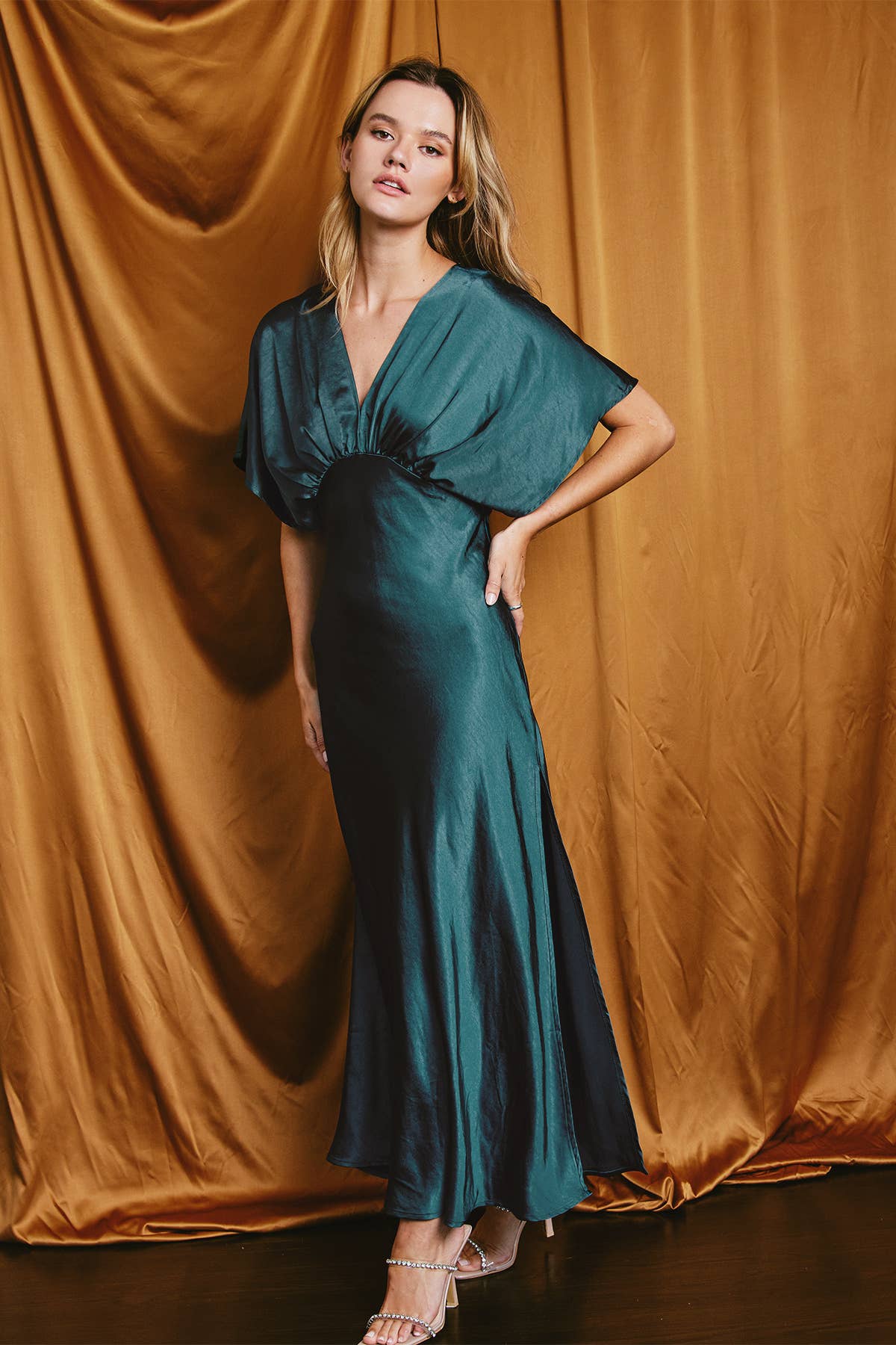 Deep Jasper Goddess Dress