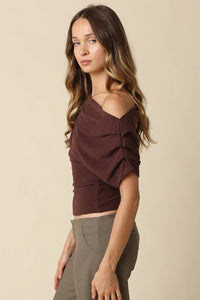 Carina Draped One Shoulder Top
