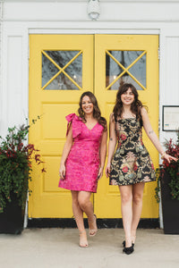 Blair’s Birthday Jacquard Fit & Flare Dress