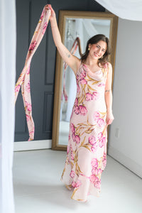 Jaila Dress Rosette Pink