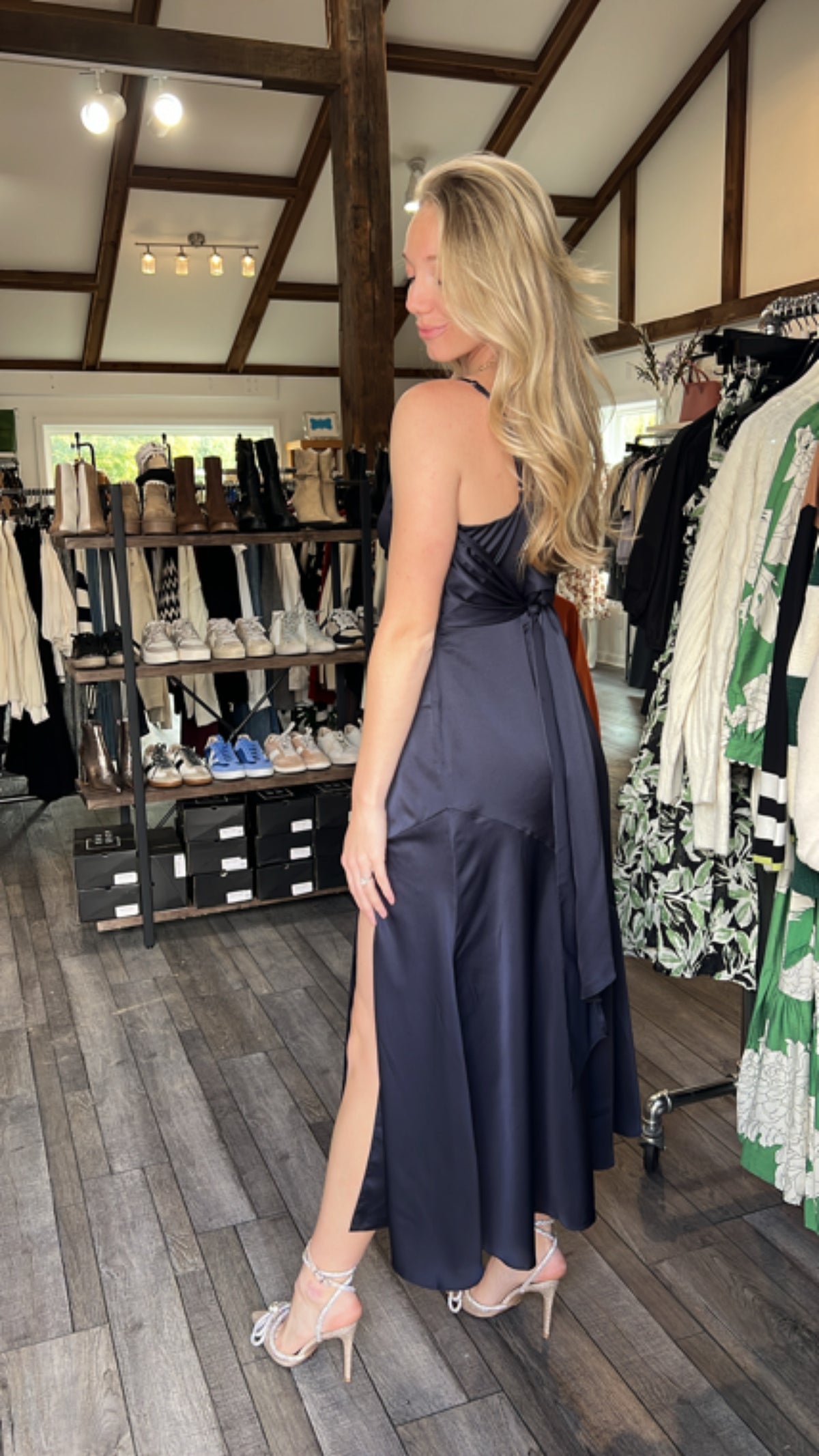 satin dress sash Charming Sheath Spaghetti Straps Sash/Ribbon/Belt Tea-Length Silk Like Satin Bridesmaid Dress