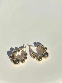 Large Ball Hoop Earring