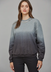 Bejeweled Charcoal Sweatshirt