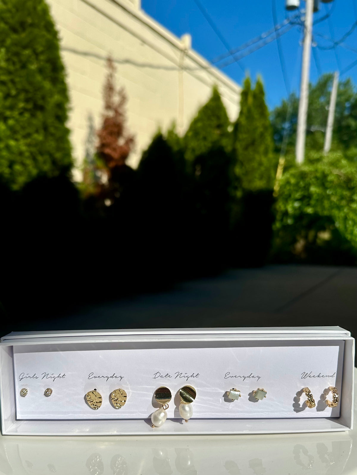 Pearl Drop 5 Earring Set