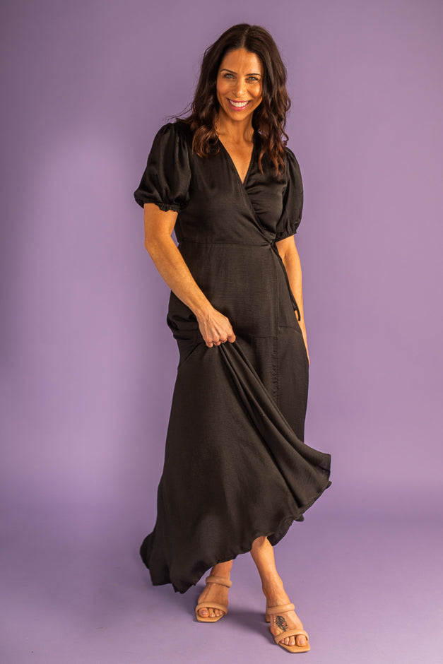 Black Magic Wrap Dress