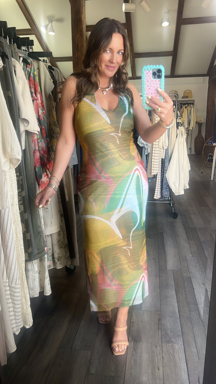 Jaslyn Dress Marble