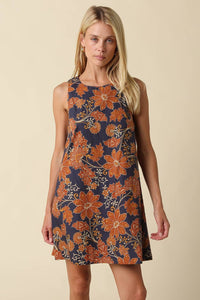 Sophia Floral Shift Mini Dress