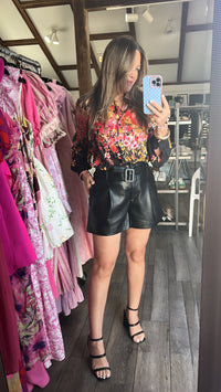 Border Floral Beauty Top