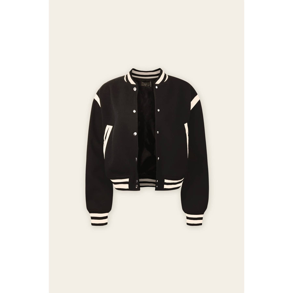 Cropped Varsity Bomber Jacket