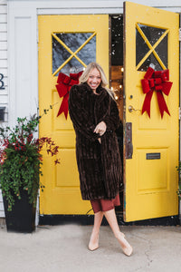 Chocolate Crush Faux Fur Coat