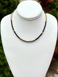 Black Seed Bead Necklace