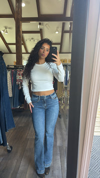 Wish Ribbed Long Sleeve Top