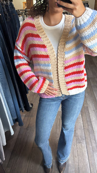 Melanie Multi Stripe Cardigan