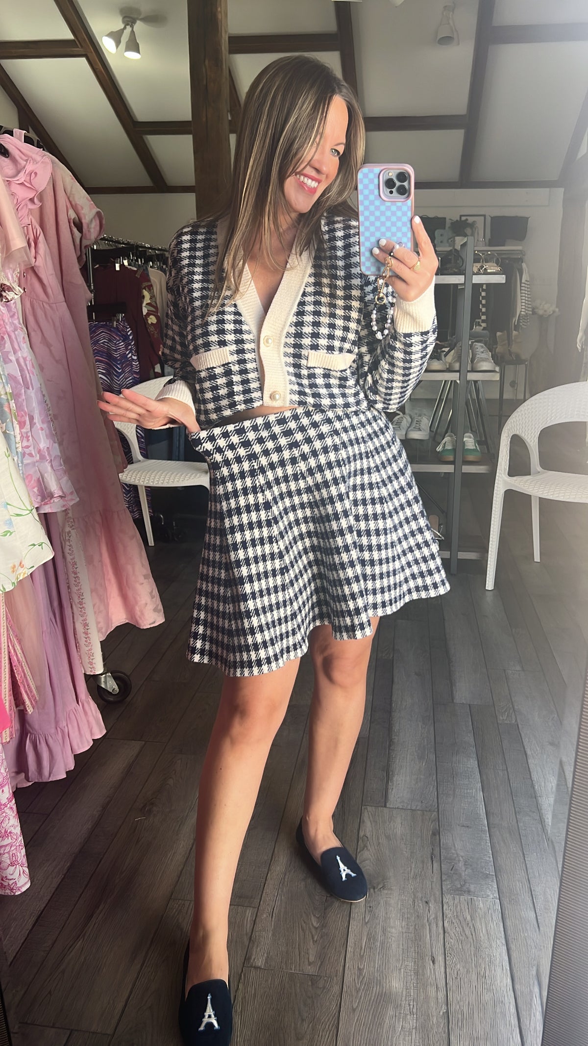 New Girl Navy Twirl Skirt