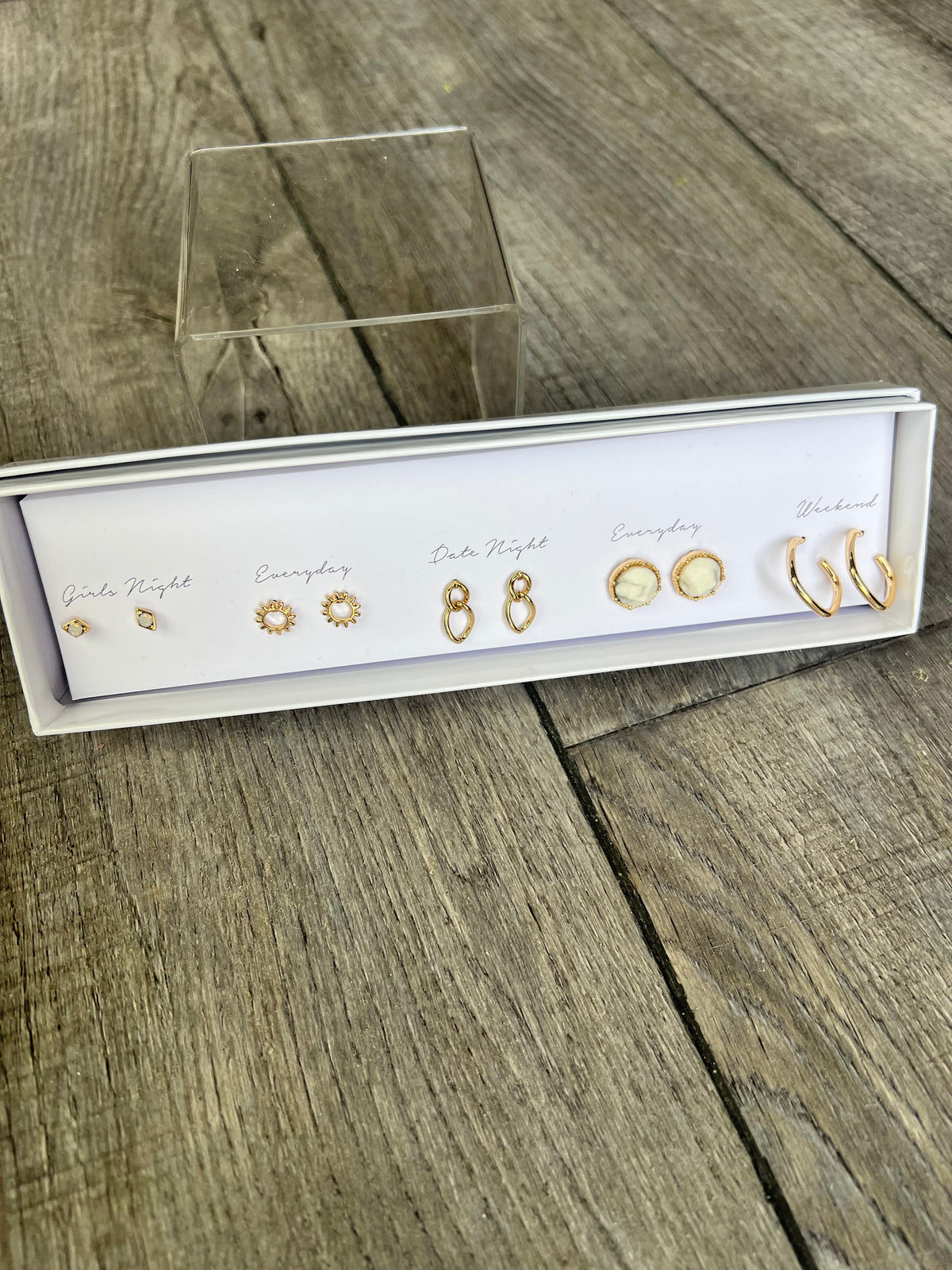 Oval Link Dangle Earring Set