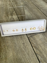 Oval Link Dangle Earring Set