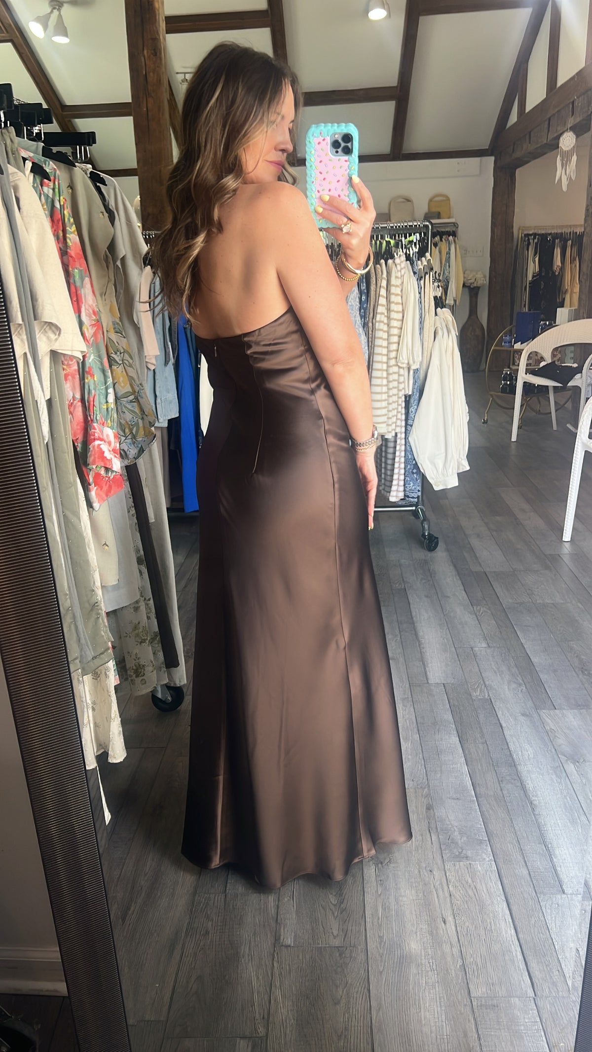 Flora Dress Chocolate