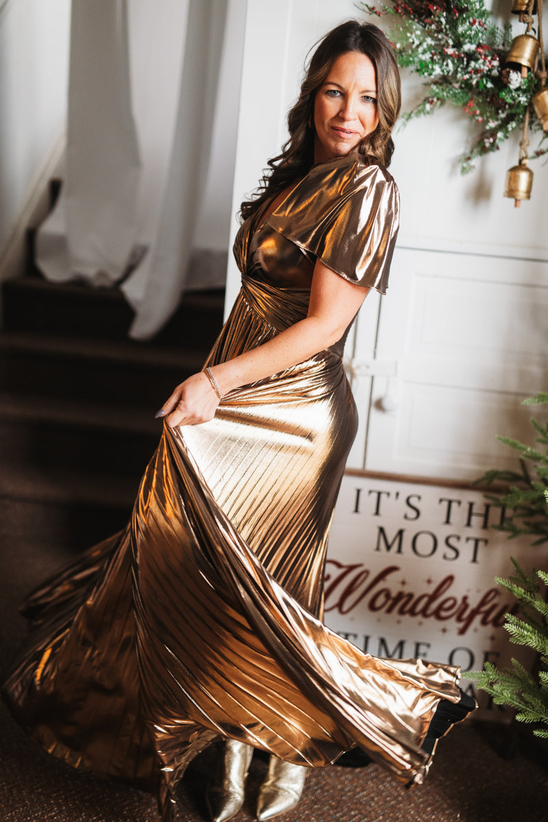 24 Karat Twist Front Dress